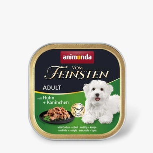 Консерви для собак Animonda Vom Feinsten Adult with Chicken + rabbit 150 г (4017721823098) зображення 1