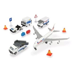 Игровой набор Dickie Toys Аэропорт, 3 машинки, 1 самолет, 13 аксессуаров (3743001) изображение 1