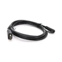 Кабель мультимедійний HDMI M to HDMI F 1.5m V2.0 VEGGIEG (HF-1.5) - уменьшенное изображение 1