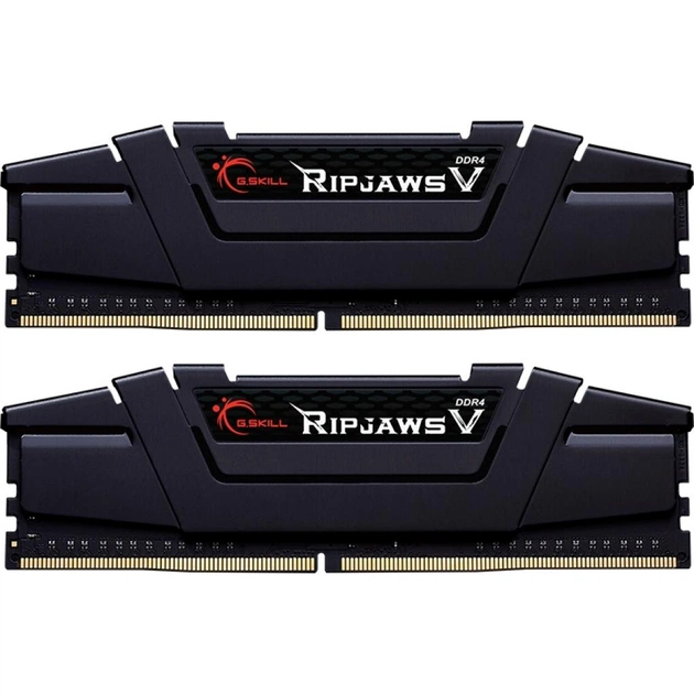 Модуль пам'яті для комп'ютера DDR4 64GB (2x32GB) 2666 MHz Ripjaws V G.Skill (F4-2666C18D-64GVK) - зображення 1