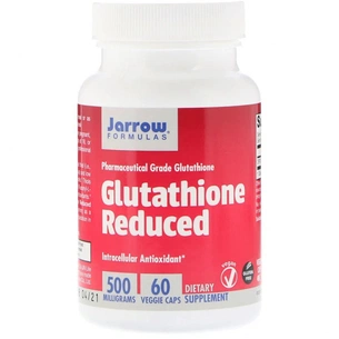 Амінокислота Jarrow Formulas Глутатіон відновлений, 500 мг, Glutathione Reduced, 60 вегет (JRW-15039) зображення 1