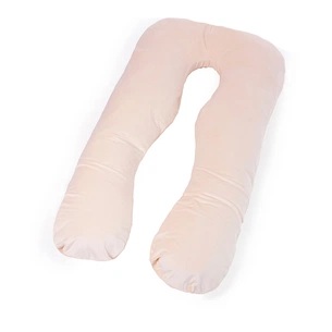 Подушка MirSon для вагітних та відпочинку Velvet Line №8019 U-подібна Cream (2200006178514) зображення 1