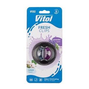 Ароматизатор для автомобіля VITOL Fresh Clips Linen +Lavender (VFC02) picture 1