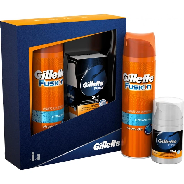 Набір для гоління Gillette Бальзам после бритья 50мл+Гель для бритья Увлажняющий 200мл (7702018331390) - picture 1