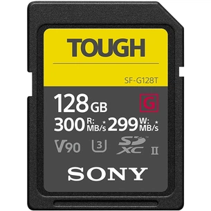 Карта пам'яті Sony 128GB SDXC class 10 UHS-II U3 V90 Tough (SF-G128T) зображення 1