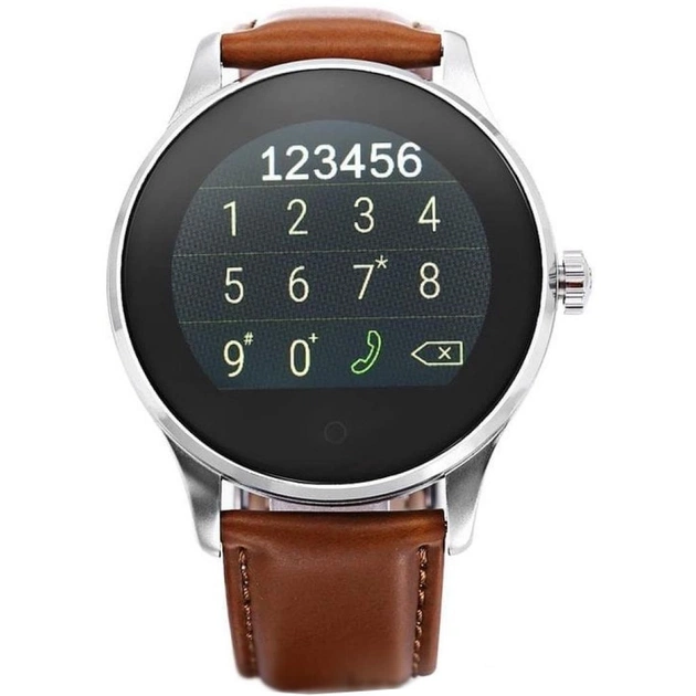 Смарт-годинник UWatch K88H Brown Leather Strap (F_59769) - изображение 1