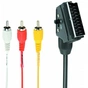 Кабель мультимедійний RCA - SCART, 1.8 m Cablexpert (CCV-519-001) - зменшене зображення 2