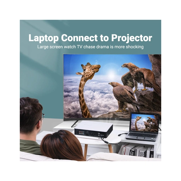 Кабель мультимедійний VGA M to VGA M 5.0m black Vention (DAEBJ) - зображення 4