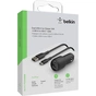 Зарядний пристрій Belkin Car Charger (24W) Dual USB-A, USB-A - USB-C, 1m, black (CCE001BT1MBK) - зменшене зображення 5