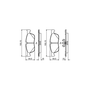 Гальмівні колодки Bosch 0986494831 зображення 1