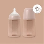 Пляшечка для годування Suavinex Colour Essence силіконова, повільний потік,240 мл, нюдова (308072) - зменшене зображення 4