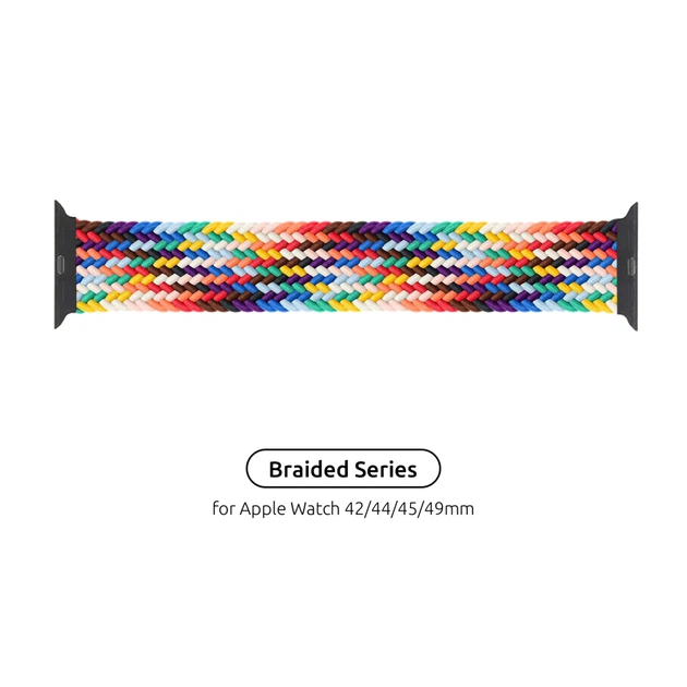 Ремінець до смарт-годинника Armorstandart Braided Solo Loop для Apple Watch 49/46/45/44/42 (Series 1-3) Pride Editio Size 8 (160 mm) (ARM64938) - зображення 1
