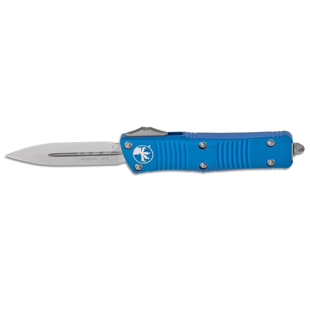 Ніж Microtech Troodon Double Edge Stonewash Blue (138-10BL) - зображення 1