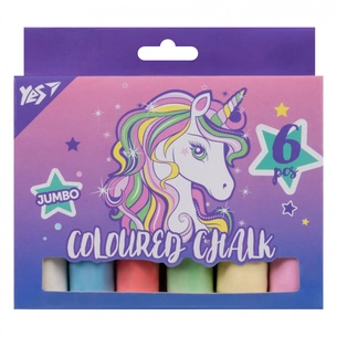 Крейда Yes кольорова Glamour 6 шт JUMBO (400501) зображення 1