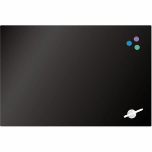 Офісна дошка Axent скляна магнітно-маркерна 60х90 см, чорна (9615-01-А) зображення 1