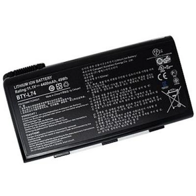 Акумулятор до ноутбука PowerPlant MSI A6200 (BTY-L74, MSYL74LH) 11.1V 4400mAh (NB00000158) - зображення 1