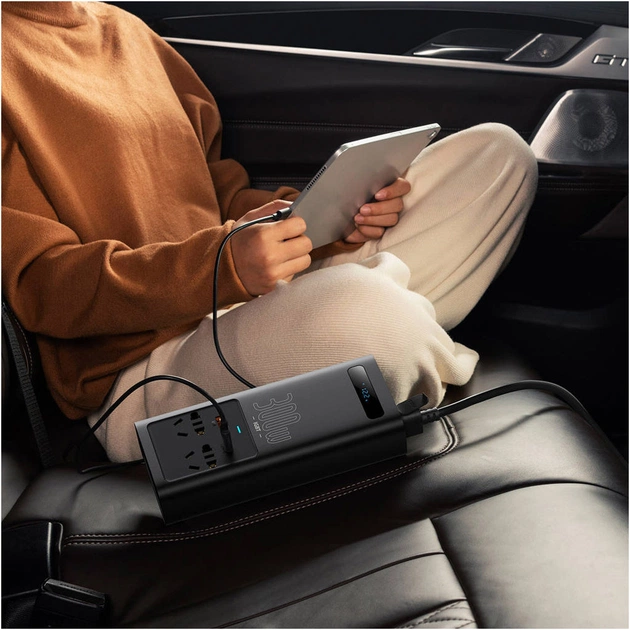 Автомобільний інвертор 12V/220V 300W IGBT Baseus In-car Inverter Baseus (CGNB010101) - зображення 11