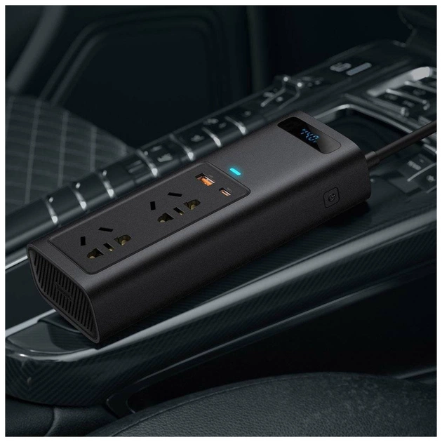 Автомобільний інвертор 12V/220V 150W In-car Inverter, USB, Type-C, 0.4m Baseus (CRNBQ-A01) - зображення 11