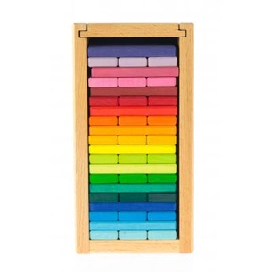 Конструктор Nic дерев'яний Будівельні пластини Башта 60 ел. (NIC523300) зображення 1