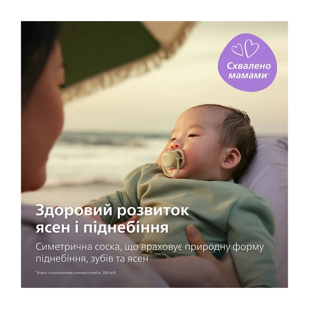 Пустушка Philips AVENT Ultra Air 0-6 місяців 2 шт нейтральна, день/ніч (SCF087/09) - picture 3