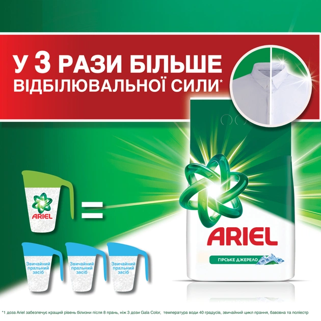 Пральний порошок Ariel Гірське джерело 5 кг (8006530178112) - picture 8