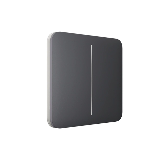 Накладна панель Ajax SoloButton 2-gang графіт - picture 2