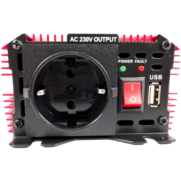 Автомобільний інвертор Bottari DC 12V - AC 230V 600W "POWER-600" (30200-IS) - зображення 4