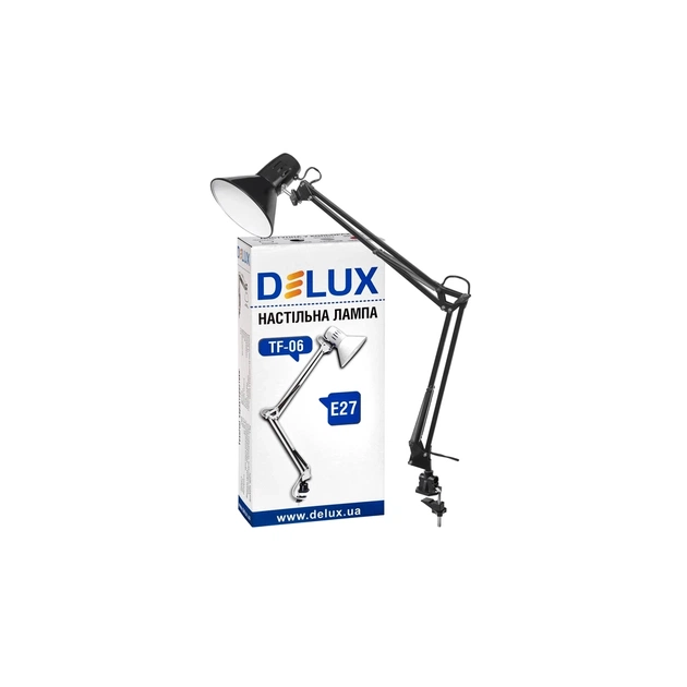 Настільна лампа Delux TF-06 E27 Чорна (90012371) - picture 2