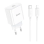 Зарядний пристрій HOCO C76A Pro Majestic USB-C PD30W + cable USB-C to Lightning White (6942007616317) - зменшене зображення 1