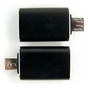 Перехідник OTG USB 2.0 AF to Micro 5P black Dengos (ADP-017) - зменшене зображення 3