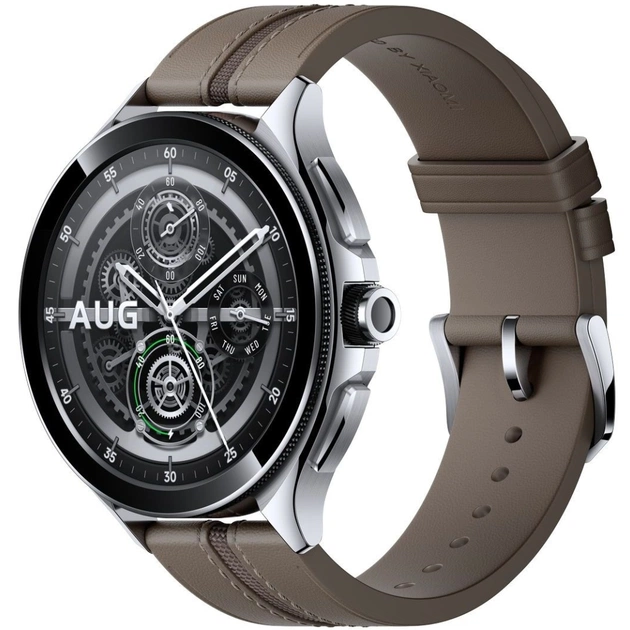 Смарт-годинник Xiaomi Watch 2 Pro Bluetooth Silver Case with Brown Leather Strap (1006733) - зображення 1