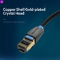 Патч-корд Vention CAT 8 SFTP Ethernet, 1 m, Black (IKABF) - уменьшенное изображение 2