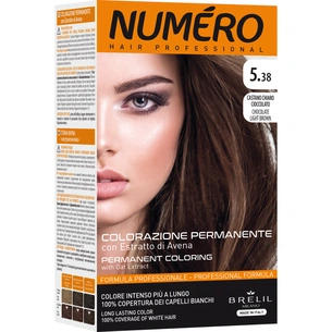 Фарба для волосся Brelil Numero 5.38 - Chocolate Light Brown 140 мл (8011935081356) зображення 1