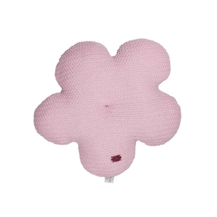 Подушка Прованс в'язана декоративна Квіточка 40 см Рожева (033712) зображення 1