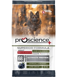 Сухой корм для собак ProScience ProScience Adult Dog Lamb & Blueberry 12 kg (8694686407684) изображение 1