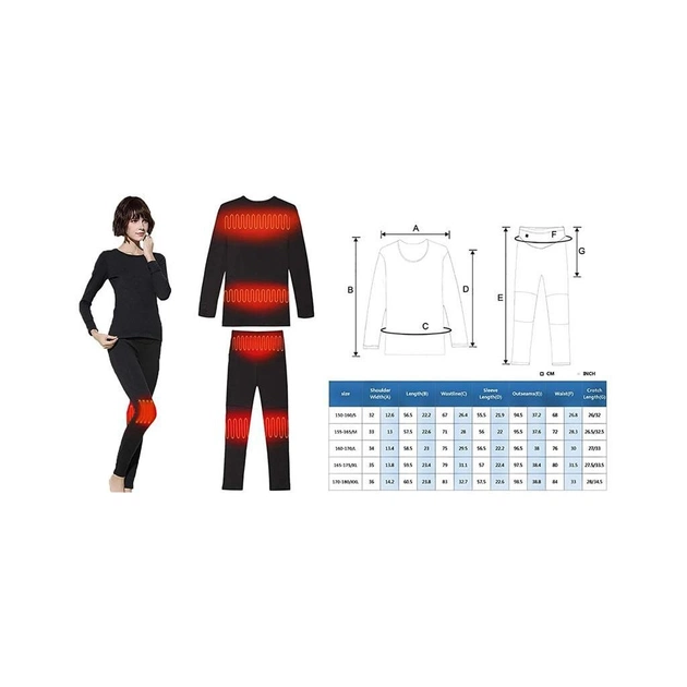 Термобілизна з підігрівом 2E eFiber for Women Black L (2E-HUEFWL-BK) - изображение 1