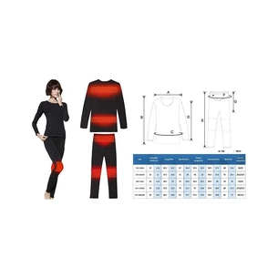 Термобілизна з підігрівом 2E eFiber for Women Black L (2E-HUEFWL-BK) зображення 1