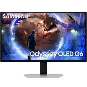 Монiтор Samsung 27" Odyssey G6 (LS27FG602SIXUA) OLED Silver 500Hz зображення 1