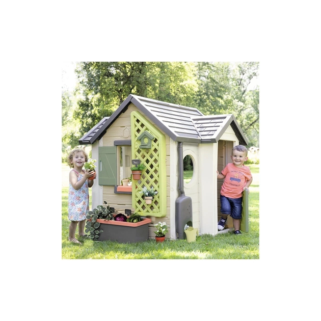 Игровой домик Smoby Life Садовий з кашпо та годівничкою (7600810408) - изображение 7