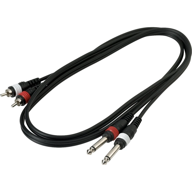 Інсертний кабель RockCable Patch Cable - 2 x RCA to 2 x TS Jack (1.5m) (RCL 20932 D4) - picture 3