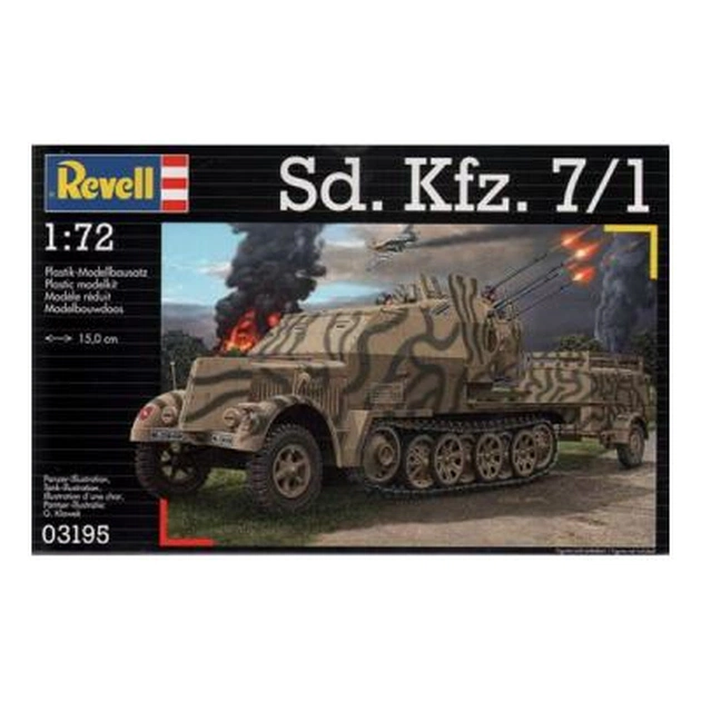 Збірна модель Revell Зенітна самохідна установка Sd.Kfz. 7/1 1:72 (3195) - изображение 1