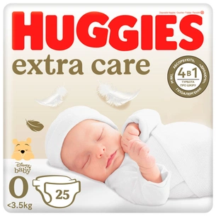 Підгузки Huggies Extra Care 0 (< 3,5 кг) 25шт (5029053548647) зображення 1