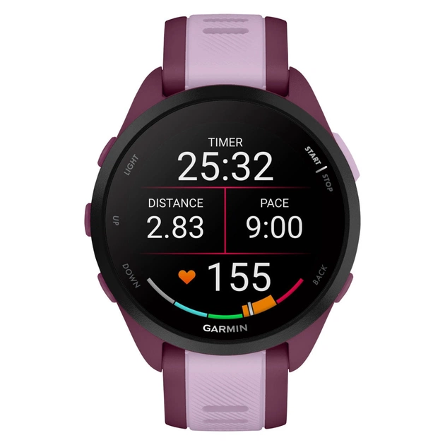 Смарт-годинник Garmin Forerunner 165 Music, GPS, WiFi, Berry/Lilac, GPS (010-02863-33) - picture 8