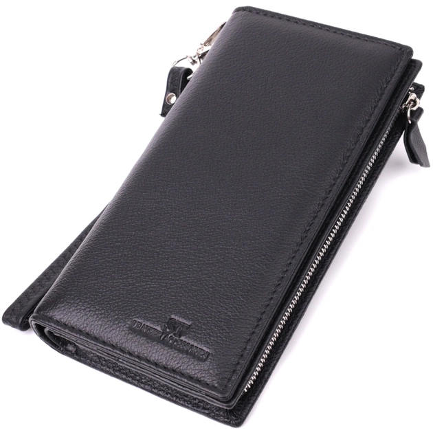 Кошелек ST Leather Унисекс из натуральной кожи Черный (22532) - изображение 1