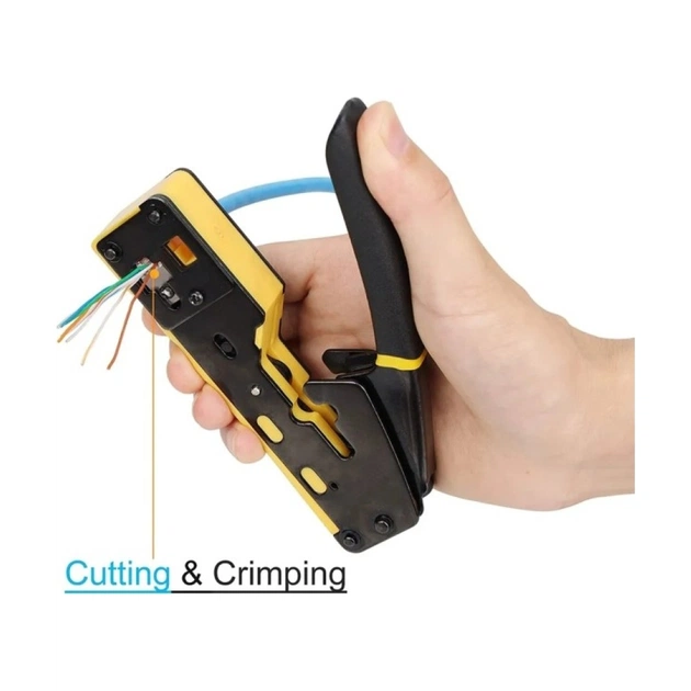 Інструмент Eserver RJ-45 (8P8C), RJ-12/11 (6P6C/6P4C), для прохідних конекторів (WT-4227B) - picture 7