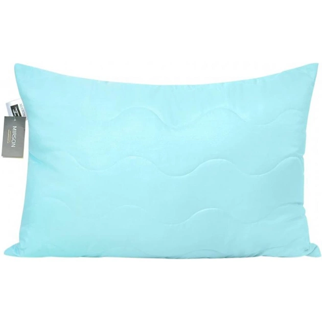 Подушка MirSon антиалергенна EcoSilk №1601 Eco Light Blue Середня (2200002647106) - изображение 1