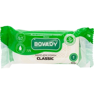 Мило для прання Bovary Classic господарське біле для прання всіх видів білизни 125 г (4820195503805) зображення 1