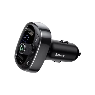 FM модулятор Baseus FM Launcher S-09 2.4 A 2 USB (CCMT000301) изображение 1