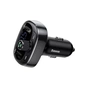 FM модулятор Baseus FM Launcher S-09 2.4 A 2 USB (CCMT000301) - уменьшенное изображение 1