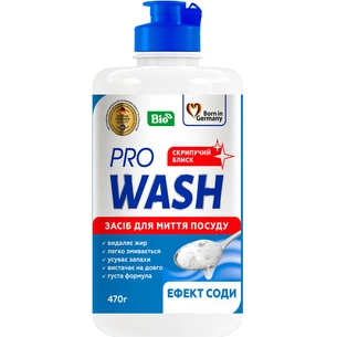 Засіб для ручного миття посуду Pro Wash Ефект соди 470 г (4260637724076) зображення 1